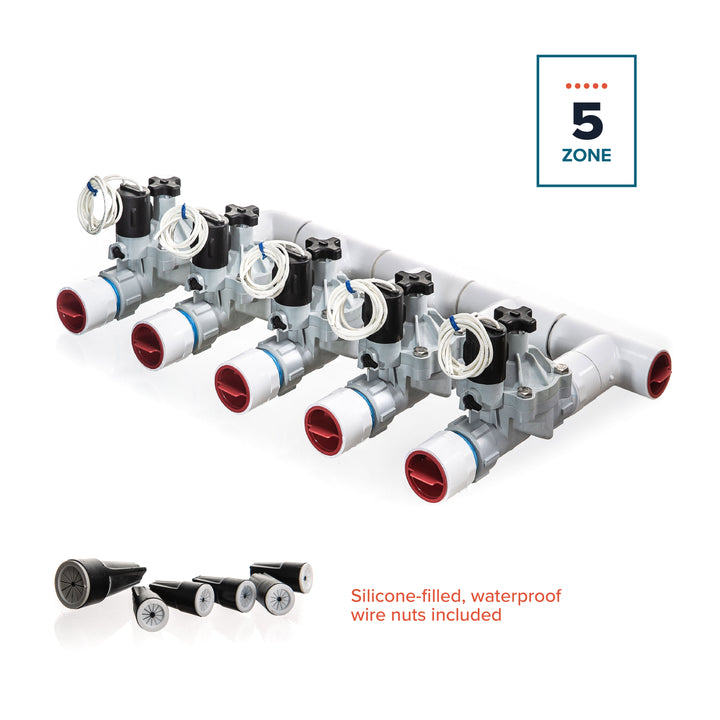 5-Zone Complete Manifold with Weathermatic® SB Valves